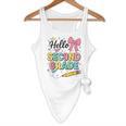 Cute Hello Second Grade Back To School Coquette Teacher Girl Flowy Tank, novelty gifts, funny gifts