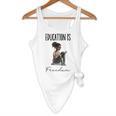 Education Is Freedom Teacher Books Black History Month Flowy Tank, novelty gifts, funny gifts