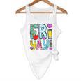 Happy Fri-Yay Friday Lovers Fun Teacher Life FriYay Weekend Flowy Tank, novelty gifts, funny gifts