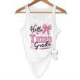 Hello Third Grade First Day Of School Coquette Teacher Girl Flowy Tank, novelty gifts, funny gifts