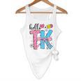 Hello TK Transitional Kindergarten Back To School Teacher Flowy Tank, novelty gifts, funny gifts
