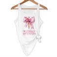 I'm Literally Just a Teacher Pencil Coquette Bow School Flowy Tank, novelty gifts, funny gifts I'm Literally Just a Teacher Pencil Coquette Bow School Flowy Tank, novelty gifts, funny gifts