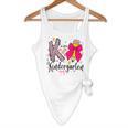 K Is For Kindergarten Teacher Coquette Bow Back To School Flowy Tank, novelty gifts, funny gifts K Is For Kindergarten Teacher Coquette Bow Back To School Flowy Tank, novelty gifts, funny gifts