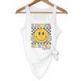 Kindergarten Squad Smile Face Teachers Kids Back To School Flowy Tank, novelty gifts, funny gifts