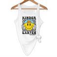 Kindergarten Teacher Hippie Smile Face Back School Flowy Tank, novelty gifts, funny gifts