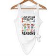 Love Job For Little Reasons Daycare Teacher Graphic Flowy Tank, novelty gifts, funny gifts Love Job For Little Reasons Daycare Teacher Graphic Flowy Tank, novelty gifts, funny gifts