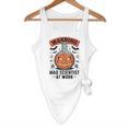 Mad Scientist Pumpkin Science Teacher Halloween Costume Kids Flowy Tank, novelty gifts, funny gifts