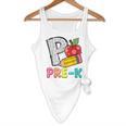 P Is For Pre-K Teacher Pencil Apple Back To School Flowy Tank, novelty gifts, funny gifts P Is For Pre-K Teacher Pencil Apple Back To School Flowy Tank, novelty gifts, funny gifts