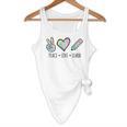 Peace Love Learn Tie Dye Teacher Kids 100th Days Of School Flowy Tank, novelty gifts, funny gifts Peace Love Learn Tie Dye Teacher Kids 100th Days Of School Flowy Tank, novelty gifts, funny gifts