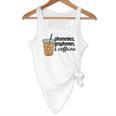 Phonemes Graphemes And Caffeine Coffee Teacher Appreciation Flowy Tank, novelty gifts, funny gifts Phonemes Graphemes And Caffeine Coffee Teacher Appreciation Flowy Tank, novelty gifts, funny gifts