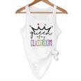 Queen Of My Classroom Colorful Teacher For Men Women Flowy Tank, novelty gifts, funny gifts Queen Of My Classroom Colorful Teacher For Men Women Flowy Tank, novelty gifts, funny gifts
