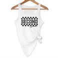Second Grade Checkered Teacher 1st Day Back To School Women Flowy Tank, novelty gifts, funny gifts