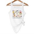 Silly Goose Spooky Teacher Halloween Cute Goosebumps Flowy Tank, novelty gifts, funny gifts
