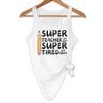 Super Teacher By Day Super Tired By Night Back To School Flowy Tank, novelty gifts, funny gifts Super Teacher By Day Super Tired By Night Back To School Flowy Tank, novelty gifts, funny gifts