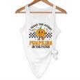 I Teach The Cutest Pumpkins In The Patch Groovy Teacher Fall Flowy Tank, novelty gifts, funny gifts