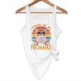 I Teach In My Pajamas Teacher Sunset Bear Retro Flowy Tank, novelty gifts, funny gifts I Teach In My Pajamas Teacher Sunset Bear Retro Flowy Tank, novelty gifts, funny gifts