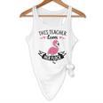 This Teacher Loves Her Flock Cute Flamingo Teacher Flowy Tank, novelty gifts, funny gifts