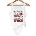 Teachers Oh What Fun It Is To Teach Cute Red Plaid Reindeer Flowy Tank, novelty gifts, funny gifts Teachers Oh What Fun It Is To Teach Cute Red Plaid Reindeer Flowy Tank, novelty gifts, funny gifts