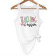 Teaching Is My Jam For Women Teacher Cute Teachers Outfit Flowy Tank, novelty gifts, funny gifts