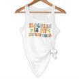 Teaching Is My Superpower Vintage Groovy University Teacher Flowy Tank, novelty gifts, funny gifts