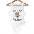This Is My Tired Teacher Costume Skull Halloween Messy Bun Flowy Tank, novelty gifts, funny gifts This Is My Tired Teacher Costume Skull Halloween Messy Bun Flowy Tank, novelty gifts, funny gifts
