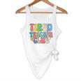 Tired Teachers Club Groovy Teachers Back To School Flowy Tank, novelty gifts, funny gifts Tired Teachers Club Groovy Teachers Back To School Flowy Tank, novelty gifts, funny gifts