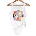 Trick Or Teach Retro Groovy Halloween Teacher Flowy Tank, novelty gifts, funny gifts Trick Or Teach Retro Groovy Halloween Teacher Flowy Tank, novelty gifts, funny gifts