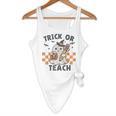 Trick Or Teach Teacher Flowy Tank, novelty gifts, funny gifts Trick Or Teach Teacher Flowy Tank, novelty gifts, funny gifts