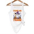 Trick Or Teach Teacher Halloween Ghost Pencil Floral Flowy Tank, novelty gifts, funny gifts Trick Or Teach Teacher Halloween Ghost Pencil Floral Flowy Tank, novelty gifts, funny gifts