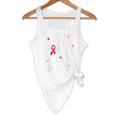I Wear Pink For My Teacher Breast Cancer Awareness Support Men Women Flowy Tank, novelty gifts, funny gifts