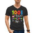 100 Days Of Living That 2nd Grade Life Boy Girl Teacher Men's V-Neck T-Shirt, 2nd Grade Teacher Gifts, trending gift 100 Days Of Living That 2nd Grade Life Boy Girl Teacher Men's V-Neck T-Shirt, 2nd Grade Teacher Gifts, trending gift