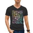 5th Grade Typography Team Fifth Grade Teacher Back To School Men's V-Neck T-Shirt, trending gift