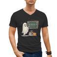 67 Teacher Halloween Ghost Six Seven Meme Math Joke Men's V-Neck T-Shirt, trending gift