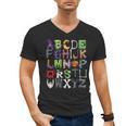 ABCs Alphabet Halloween Learning Kindergarten Teachers Men's V-Neck T-Shirt, trending gift ABCs Alphabet Halloween Learning Kindergarten Teachers Men's V-Neck T-Shirt, trending gift