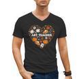Art Teacher Heart Autumn Thanksgiving Kids Men's V-Neck T-Shirt, trending gift