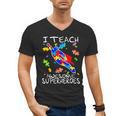 Autism Awareness Teacher I Teach Awesome Superheroes Men's V-Neck T-Shirt, trending gift Autism Awareness Teacher I Teach Awesome Superheroes Men's V-Neck T-Shirt, trending gift