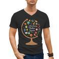 Awesome Teachers T Shirt Teaching Future Leaders Globe For Men Women Men's V-Neck T-Shirt, trending gift