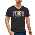 Back To School Neon Checkered First Grade Colorful Teacher Men's V-Neck T-Shirt, First Grade Teacher Gifts, trending gift Back To School Neon Checkered First Grade Colorful Teacher Men's V-Neck T-Shirt, First Grade Teacher Gifts, trending gift
