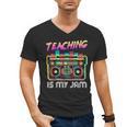 Back To School Retro Teaching Is My Jam 80s Teacher Boombox Men's V-Neck T-Shirt, trending gift Back To School Retro Teaching Is My Jam 80s Teacher Boombox Men's V-Neck T-Shirt, trending gift