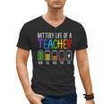 Battery Life Of A Teacher School Teacher Appreciation Men's V-Neck T-Shirt, trending gift