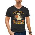 You Can't Scare Me I Teach 5th Grade Teacher Halloween Ghost Men's V-Neck T-Shirt, trending gift