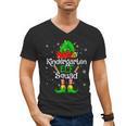Christmas Kindergarten Elf Squad Teacher Student Men's V-Neck T-Shirt, trending gift