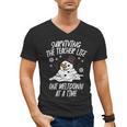 Christmas Surviving Teacher Life Meltdown Xmas Women Men Men's V-Neck T-Shirt, trending gift