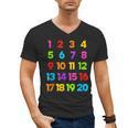 Counting 1-10 Learn To Count Number School Kids Teacher Men's V-Neck T-Shirt, trending gift Counting 1-10 Learn To Count Number School Kids Teacher Men's V-Neck T-Shirt, trending gift