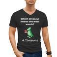 Dinosaur Thesaurus Grammar Joke Teacher Men's V-Neck T-Shirt, trending gift Dinosaur Thesaurus Grammar Joke Teacher Men's V-Neck T-Shirt, trending gift