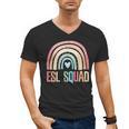 ESL Squad Teacher Crew Team Back To School English Rainbow Men's V-Neck T-Shirt, Esl Teacher Gifts, English Teacher Gifts, trending gift ESL Squad Teacher Crew Team Back To School English Rainbow Men's V-Neck T-Shirt, Esl Teacher Gifts, English Teacher Gifts, trending gift