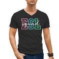 ESL Squad Teacher English As A Second Language Men's V-Neck T-Shirt, Esl Teacher Gifts, English Teacher Gifts, trending gift ESL Squad Teacher English As A Second Language Men's V-Neck T-Shirt, Esl Teacher Gifts, English Teacher Gifts, trending gift