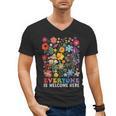Everyone Is Welcome Here Tshirt Idaho Teacher Support Retro Men's V-Neck T-Shirt, trending gift
