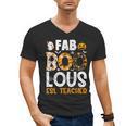 Faboolous ESL ESOL Teacher Spooky Teacher Halloween Costume For Men Women Men's V-Neck T-Shirt, Esl Teacher Gifts, trending gift