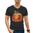 Fall Book Autumn Reading Teacher Halloween Pumpkin Season Men's V-Neck T-Shirt, trending gift
